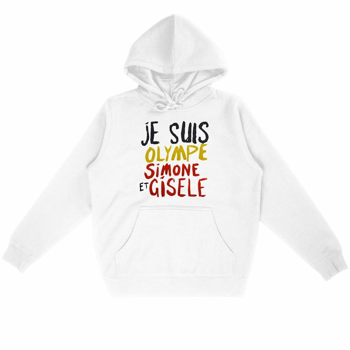 Sweat à capuche Féministe - Olympe, Simone et Gisèle - LES COLLEUSES