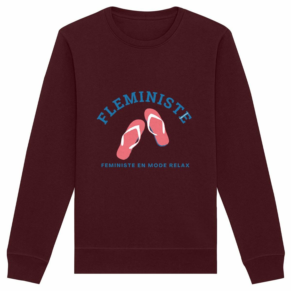 Sweat-Shirt Premium Féministe - Fleministe (version été) - LES COLLEUSES