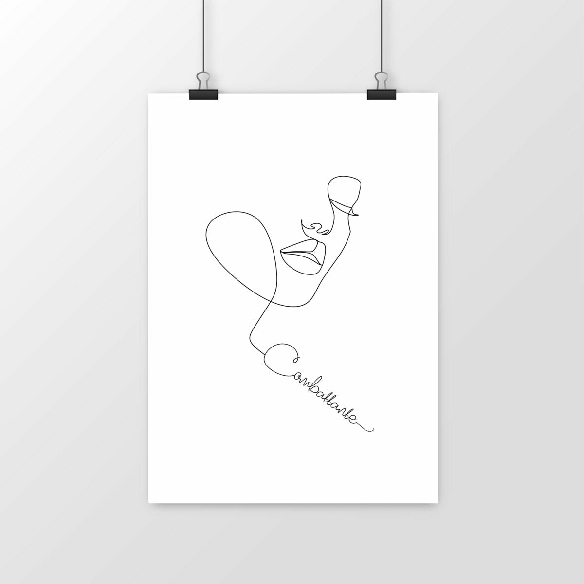 Affiche Classique en Papier Mat - Combattante - portrait