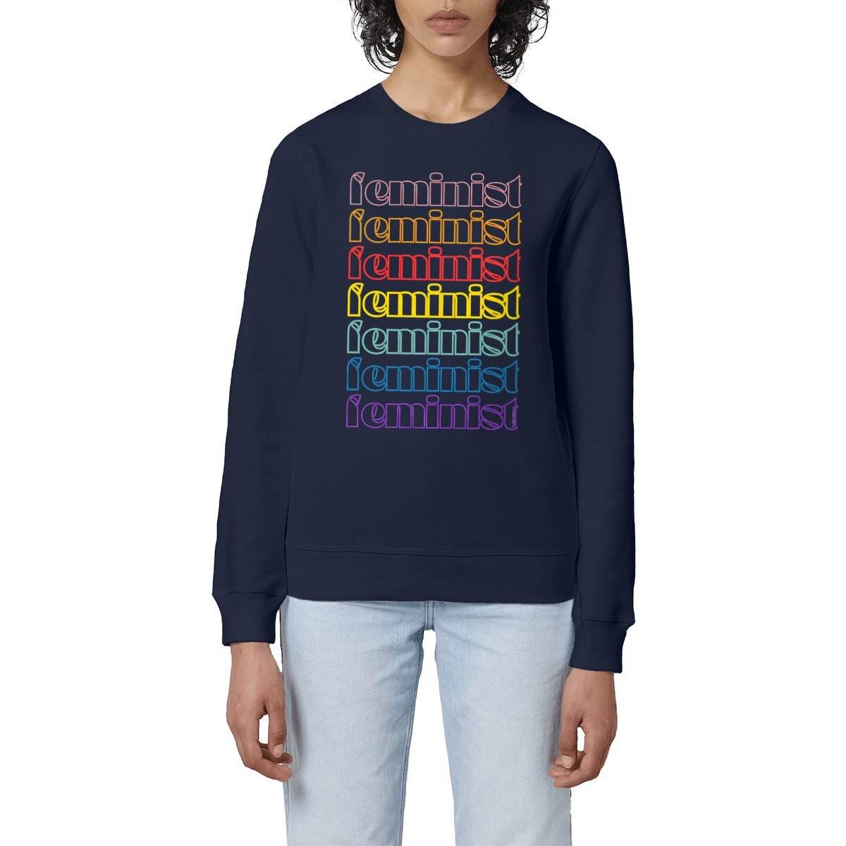 Sweat-Shirt Premium Féministe - Feminist Multi Color - LES COLLEUSES