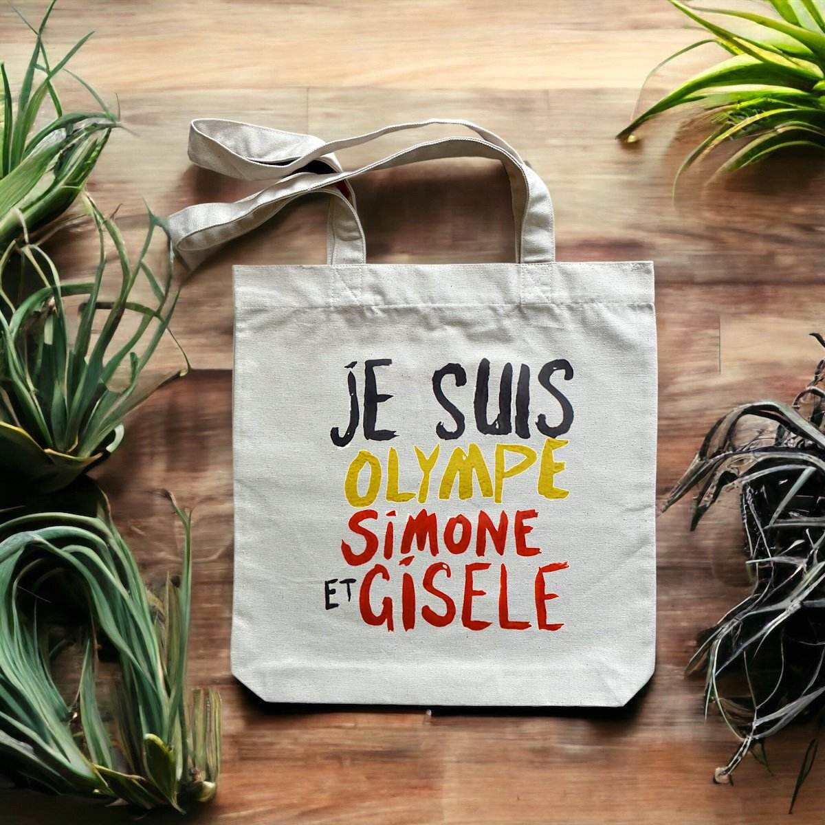 Tote bag Premium Féministe - Olympe, Simone et Gisele - LES COLLEUSES