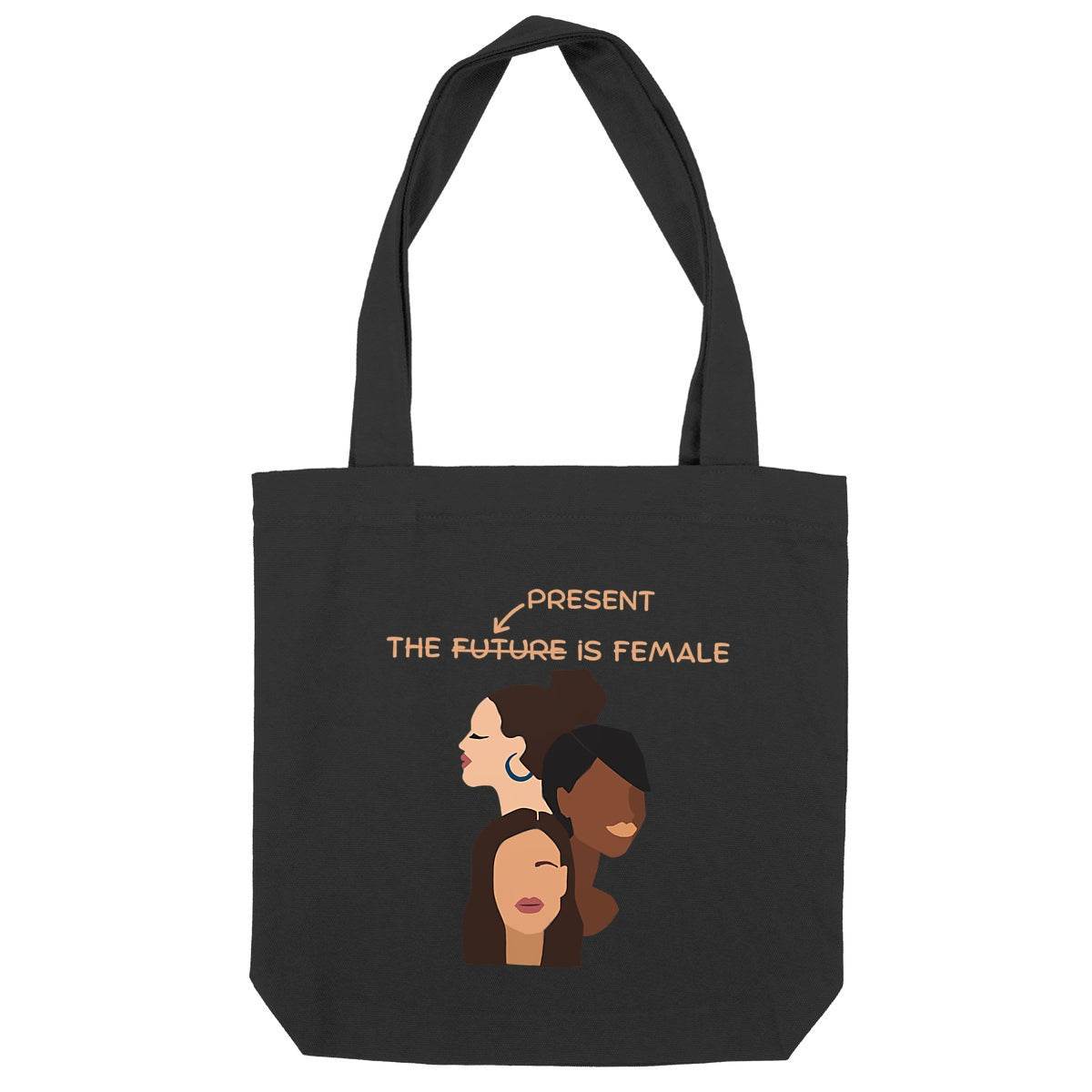 Tote bag Féministe - The Present Is Female - LES COLLEUSES