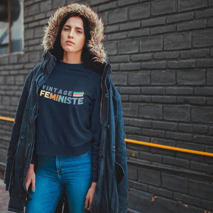 Sweat-Shirt Premium Féministe - Vintage Feministe - LES COLLEUSES