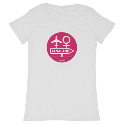 T-Shirt Col Rond - TANALAND - face_blanc