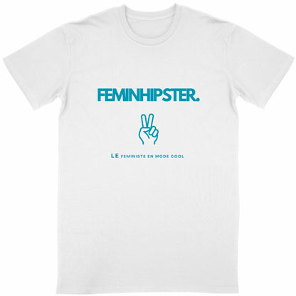 T-Shirt Unisexe - Feminhipster - face_blanc