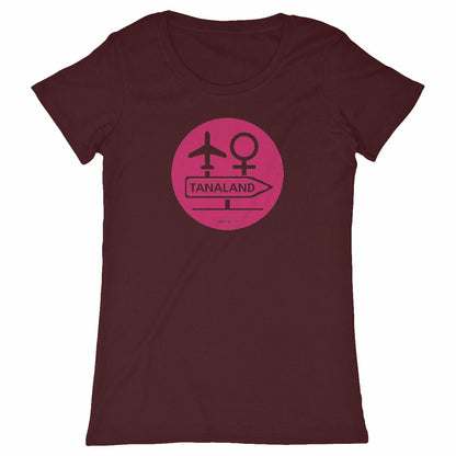 T-Shirt Col Rond - TANALAND - face_bordeaux
