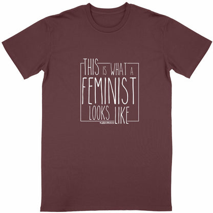 T-Shirt Unisexe - This Is What A Feminist Looks Like (Blanc) - face_bordeaux