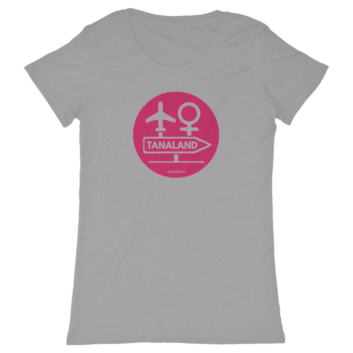T-Shirt Col Rond - TANALAND - face_gris