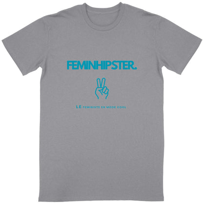 T-Shirt Unisexe - Feminhipster - face_gris