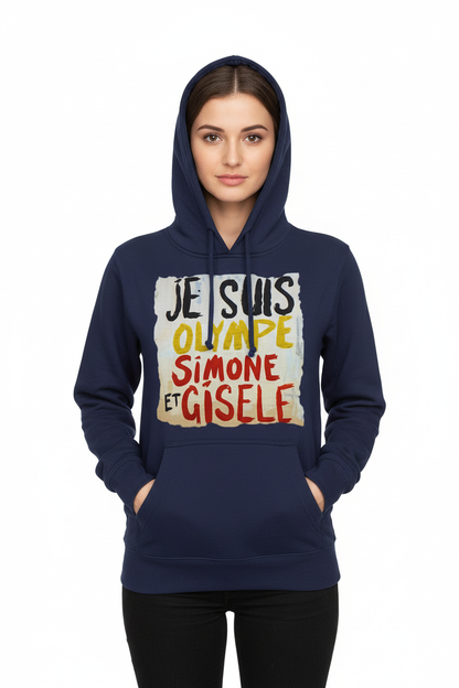 Mannequin portant le sweat bleu marine